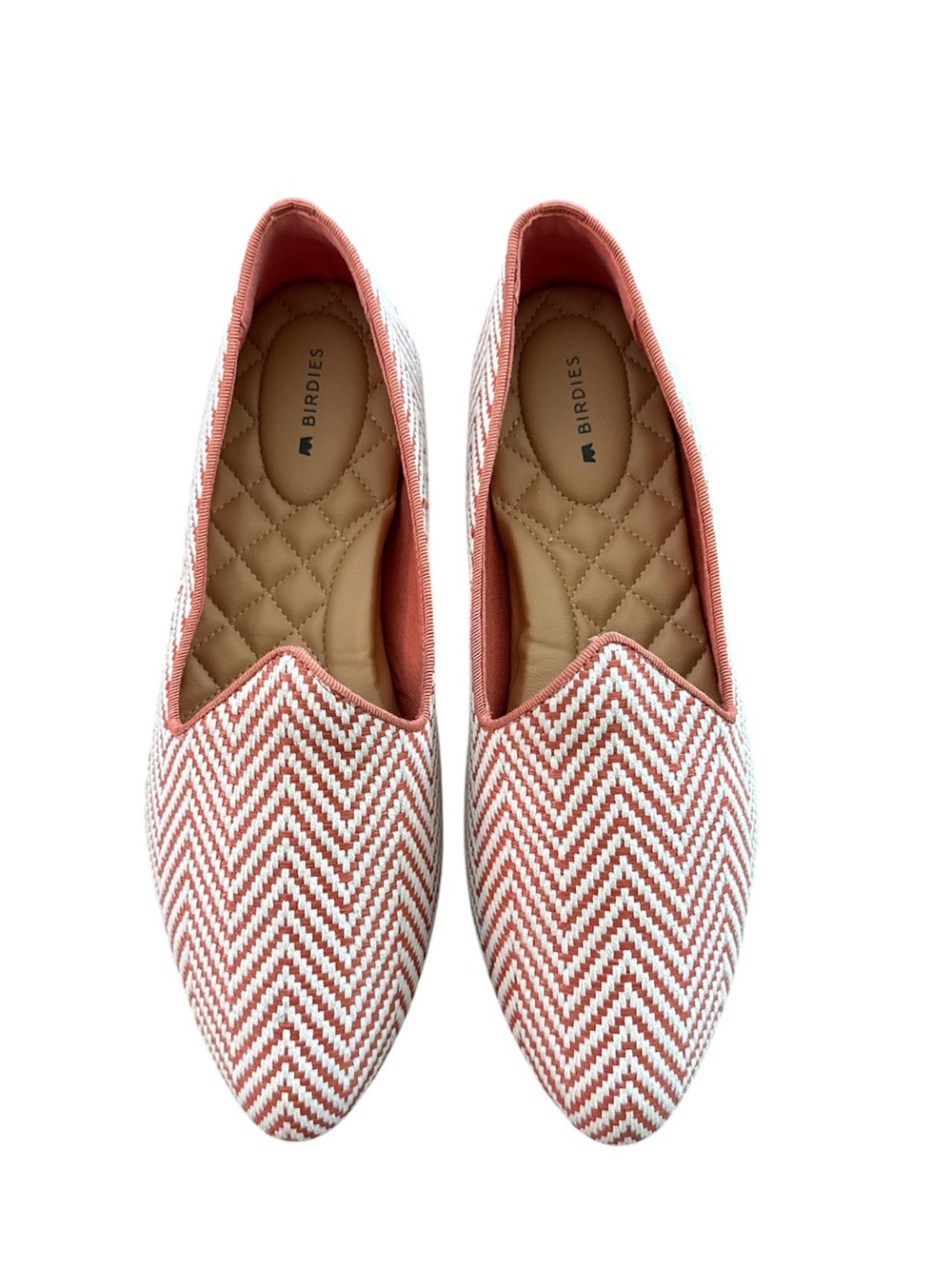 Birdies The Heron Fiesta Salmon Slip On Flats Shoes Loafers Preppy Size 8 New - Picture 2 of 9
